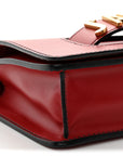 Calfskin J'AD1OR Chain Flap Bag Red