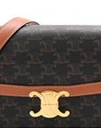 Triomphe Canvas Calfskin Medium Triomphe Bag Tan
