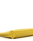 Nappa Intrecciato Fold Clutch Lemon