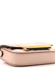 Nappa Matisse FF Embossed Nano Maxi Buckle Baguette Charm Rosa Quarzo