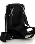 Saffiano Smartphone Case Crossbody Black
