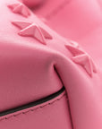 Calfskin Star Studded Bon Bon Bucket Bag Candy Pink