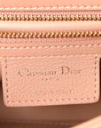 Calfskin Cannage Small Caro Bag Rose De Vents