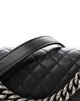 Caviar Quilted Medium Boy Flap Black