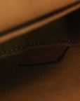 Canvas Calfskin Triomphe Mini Besace Tan