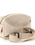 Perforated Calfskin Leggero Intrecciato Belt Bag Mist Plaster