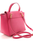 Grained Calfskin Nano Belt Bag Raspberry