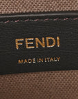 Kuban Canvas Vitello King F is FNDI FF Embroidered Mini Mon Tresor Bucket Bag Tartufo Ebano Multicolor