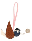 Epsom Swift Matte Alligator Lizard Birdy Bag Charm Fauve Nata Black White Bleu Saphir Rose Sakura