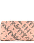 Nappa Intrecciato Ayers Zip Around Wallet Flamingo