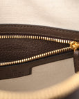 GG Supreme Monogram Web Small Ophidia Top Handle Bag Beige Ebony