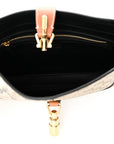 GG Supreme Monogram Snakeskin Small Jackie 1961 Hobo Beige Ebony