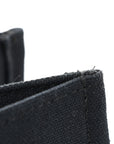 Canvas Studded Small Logo Tote Bag Black