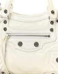 Agneau Arena Neo Cagole Handbag XS Optic White