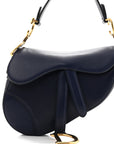 Calfskin Mini Saddle Bag Blue