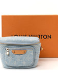 Monogram Denim Mini Bumbag Sky Blue