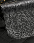 Caviar Quilted Small Double Flap Black