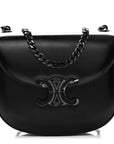 Calfskin Besace Clea Chain Triomphe Black