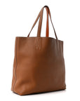 Taurillon Clemence Double Sens Reversible Tote Orange Gold