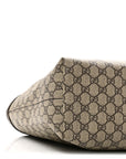GG Supreme Monogram Medium Ophidia Shopping Tote Brown