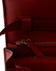 Box Calfskin Medium Classic Box Flap Bag Red