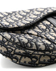 Oblique Mens Saddle Bag Blue