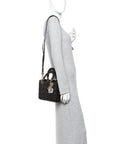 Lambskin Cannage Small My ABCD1OR Lady D1OR Dark Brown