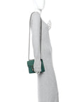Calfskin Mini Dionysus Shoulder Bag Emerald