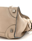 Drummed Calfskin Micro Luggage Dune