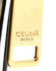 Patent Calfskin Triomphe Mini Vanity Case Black