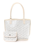 Goyardine Reversible Mini Anjou White