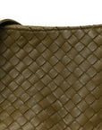 Nappa Intrecciato Crossbody Olive