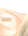 Satin Crystal Mini Re-Edition 2000 Bag White