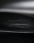 Calfskin Crystal Medium Monogram Kate Satchel Black