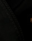 Calfskin Cerf Executive Shopper Tote Black