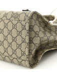 X GCCI GG Supreme Monogram Neo Classic Silver Hardware City Beige Ebony