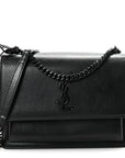 Calfskin Medium Monogram Monochrome Sunset Black