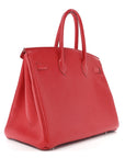 Togo Birkin 35 Rouge Garance