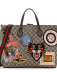 Soft GG Supreme Monogram Courrier Medium Crossbody Tote Beige New Acero