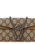GG Supreme Monogram Super Mini Dionysus Shoulder Bag Taupe