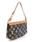 Monogram Multicolor Pochette Accessories Black