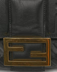 Nappa FF 1974 Embossed Large Baguette Black