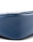 Calfskin Matelasse Aria Small GG Marmont Chain Shoulder Bag Clear Blue