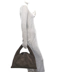 Suede Intrecciato Small Hop Fondant