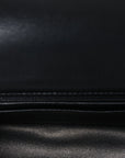 Lambskin Quilted Mini Rectangular Flap Black