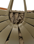 French Calfskin Large Shell Bag Taupe