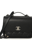 Caviar Quilted Medium Business Affinity Flap Black