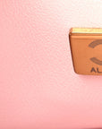 Caviar Quilted Medium Double Flap Light Pink