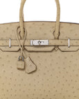 Ostrich Birkin 30 Parchemin