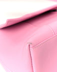 Semi Shiny Smooth Calfskin Small Downtown Shoulder Bag Candy Pink